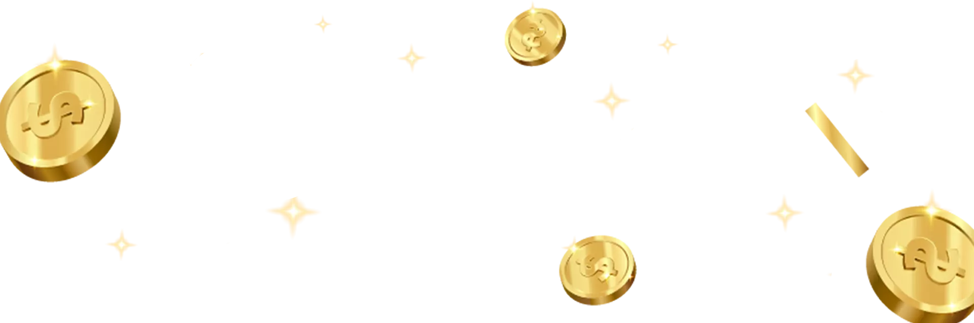 桌機版 banner 金幣裝飾背景圖